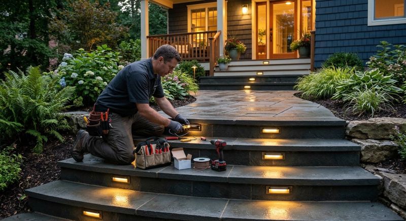 Courtyard Light Installation in Utah County, UT