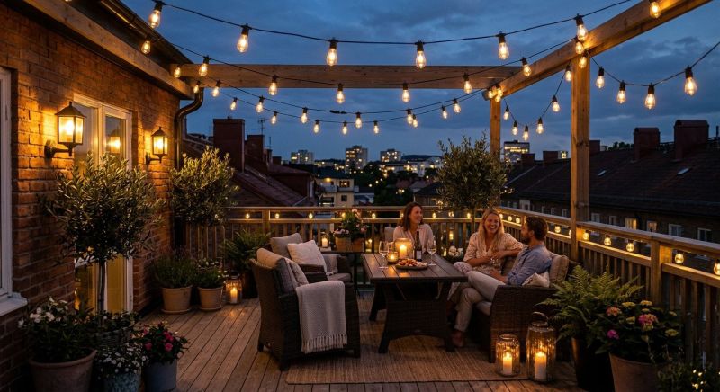 Courtyard Light Installation in Denver, CO